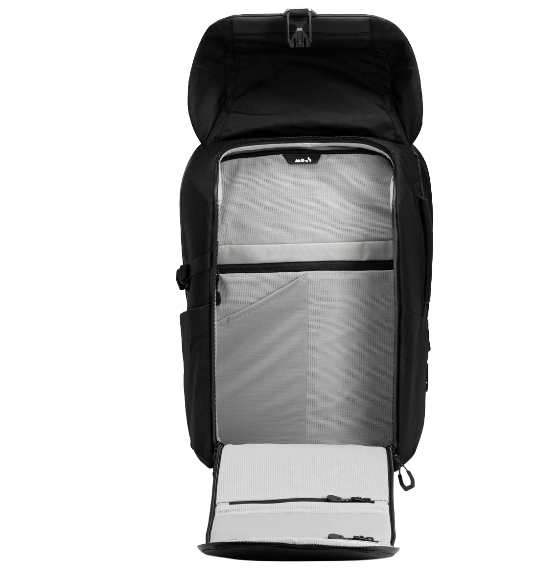 Extreme Commuter Backpack open interior view